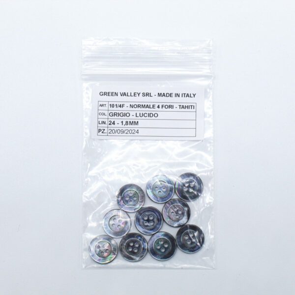 Button Mother of Pearl Tahiti Factory Button Green Valley